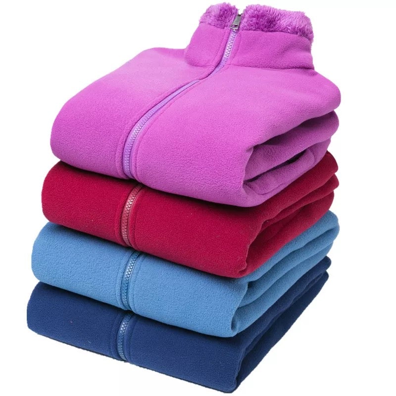 Dam Fleecejacka Mysig Teddy Fleece Design för Värme och Komfort-5