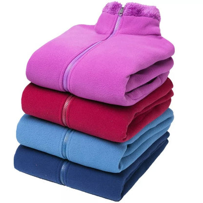 Dam Fleecejacka Mysig Teddy Fleece Design för Värme och Komfort-5