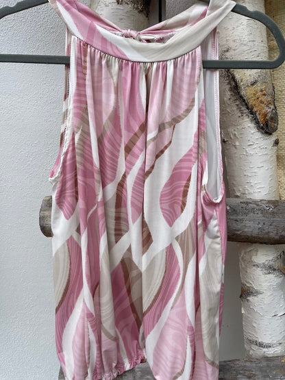 Festtoppar Dam i Mjuk Polyester med Unika Tryck – Trendig Topp för Vardag och Fest, Passar XS till XL 12