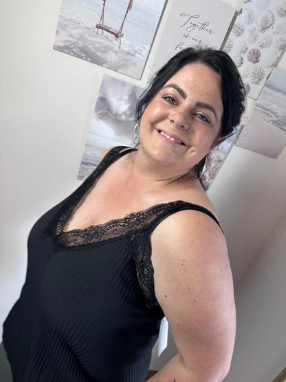 Dam Plus-storlek Top Avslappnad Lätt Material 7