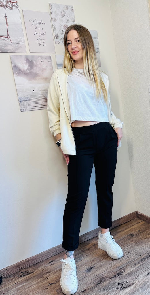 Snygga Byxor Dam Med Strykväv Mjuk Design För Vardags- Och Festbruk 1