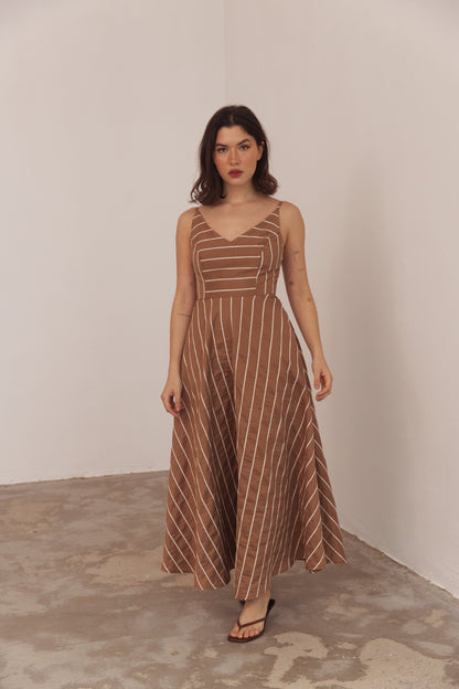 Fina Dam Klänningar A-silhuett Spaghettiband Polyester Mix-6