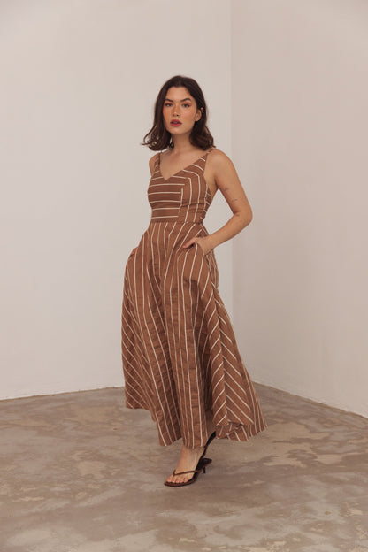 Fina Dam Klänningar A-silhuett Spaghettiband Polyester Mix-3