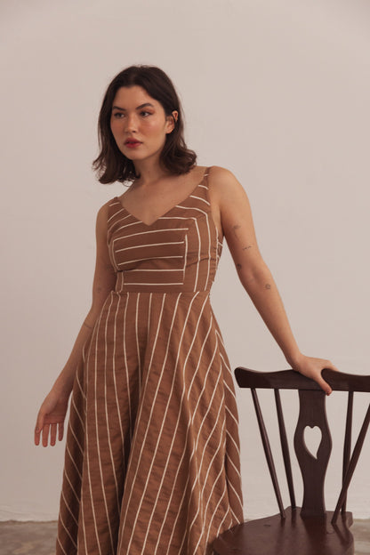 Fina Dam Klänningar A-silhuett Spaghettiband Polyester Mix-4