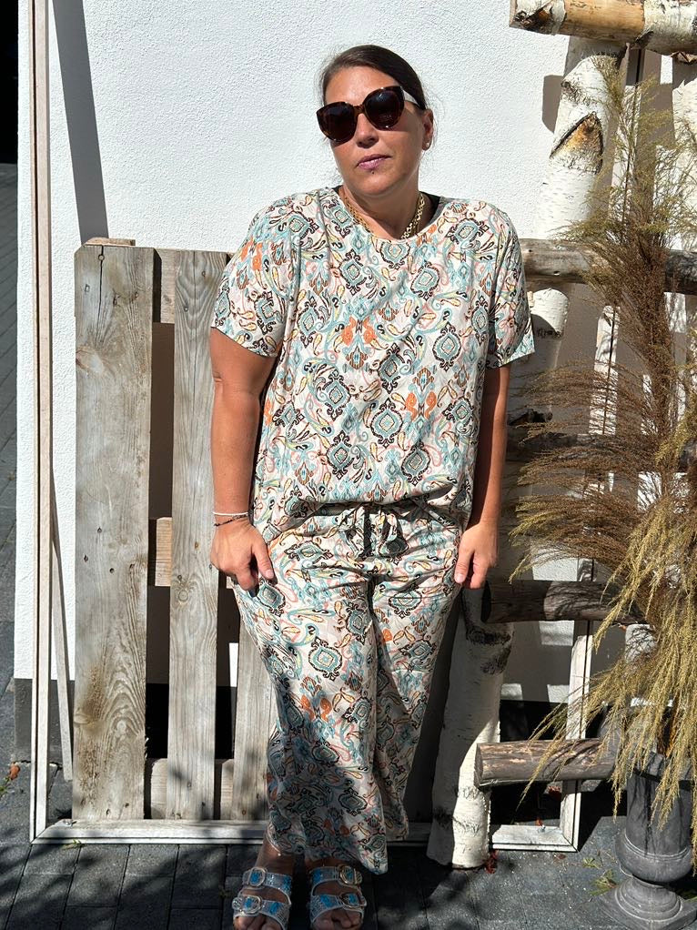 Snygga Byxor Dam Paisleymönster Lenzing Ecovero Viskos-6