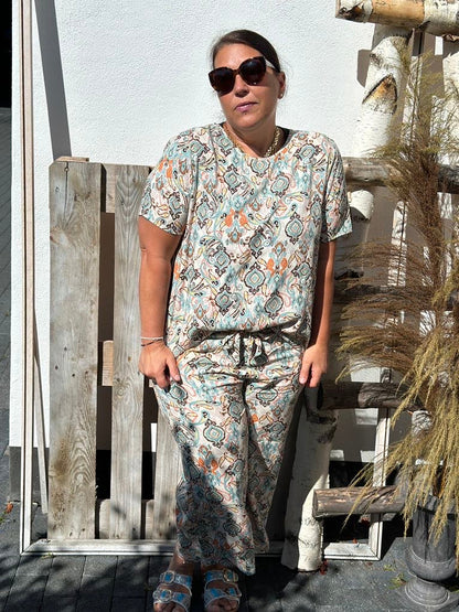 Snygga Byxor Dam Paisleymönster Lenzing Ecovero Viskos-6