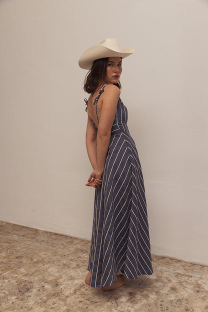 Damklänning A-silhuett Spaghettiband Polyester för Kvinnor-6