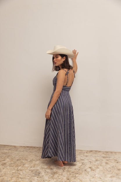 Damklänning A-silhuett Spaghettiband Polyester för Kvinnor-4