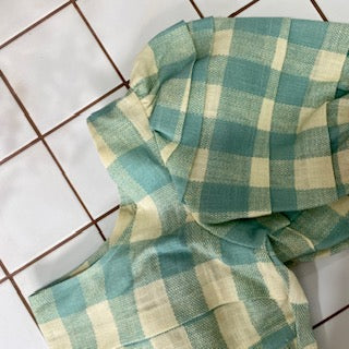 Dam Topp med Ballongärmar och Romantisk Detalj i Bomull - Festtoppar Dam-2