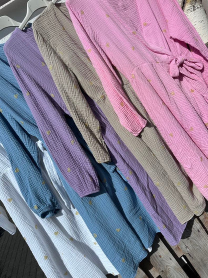 Kvinnors Klänning Hjärtmotiv Bomull Wolff-tyg-3