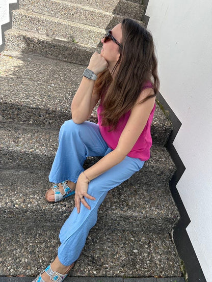 A-linjeformad Festtopp Dam med Spetsdetalj i 100% Polyester – Perfekt för Fest och Vardag 4