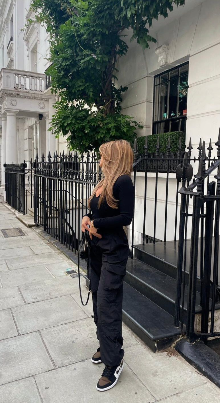 Snygga Byxor Dam Hög Midja Mjuk Bomull Trendig Design 2