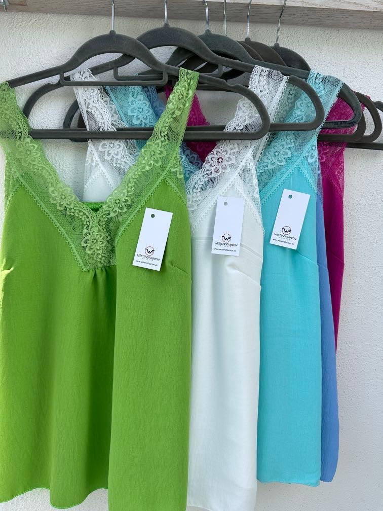 A-linjeformad Festtopp Dam med Spetsdetalj i 100% Polyester – Perfekt för Fest och Vardag 5