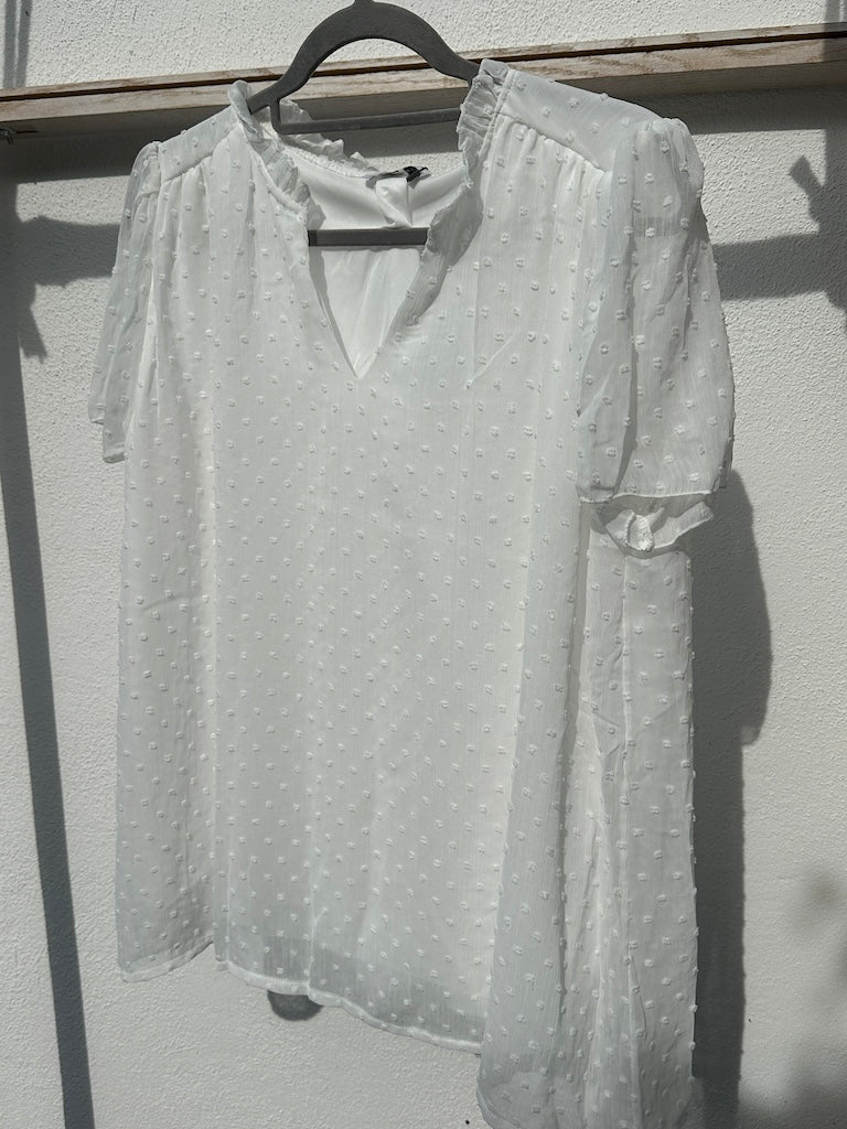 Plus Size Blus Dam Elegant Polyester Söt Design-1