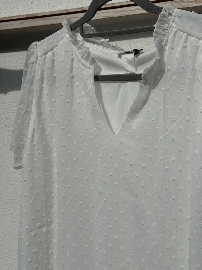 Plus Size Blus Dam Elegant Polyester Söt Design-3