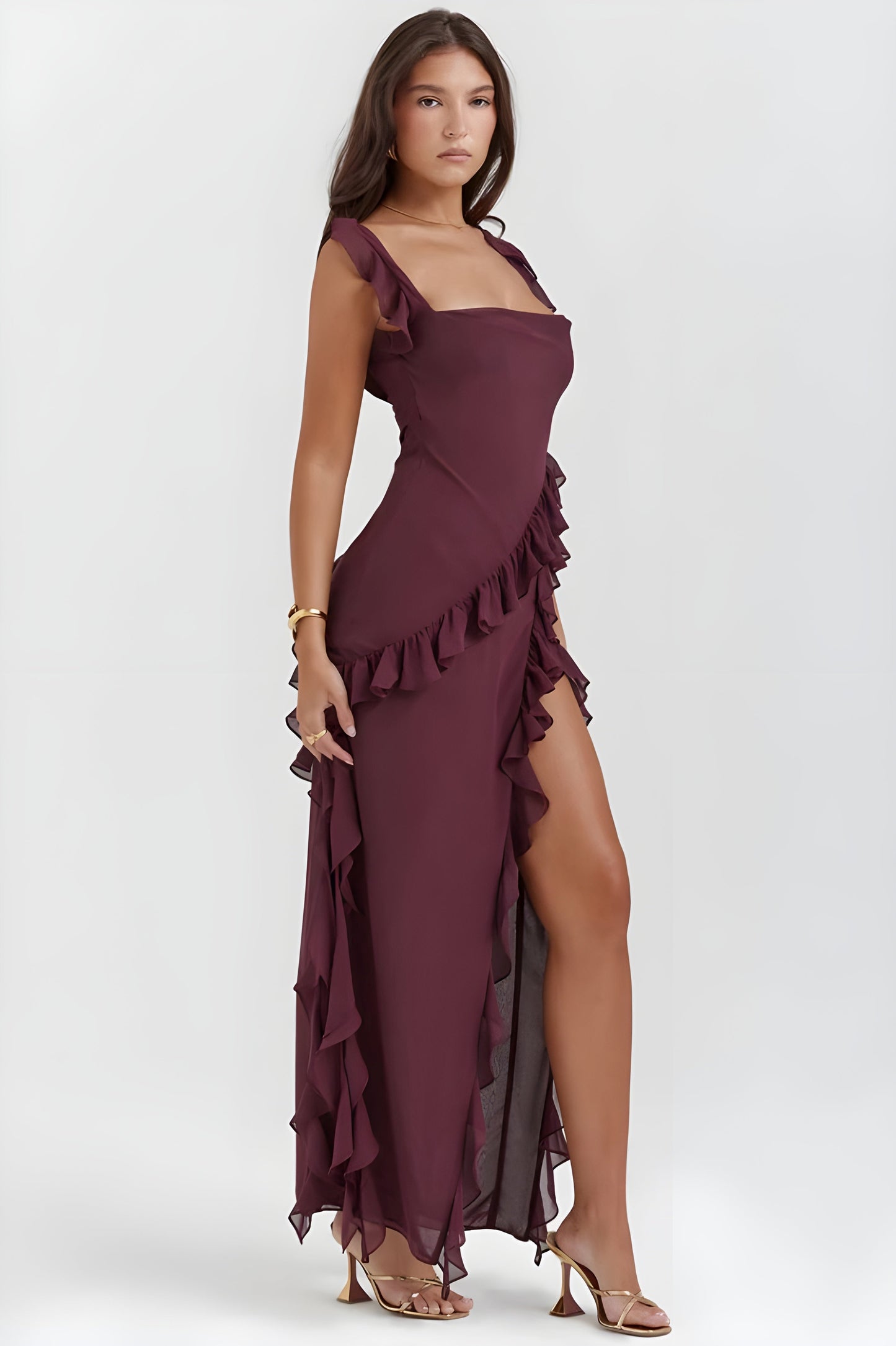 Kvinnors Kvällskåpa Elegant Satin Spets 4