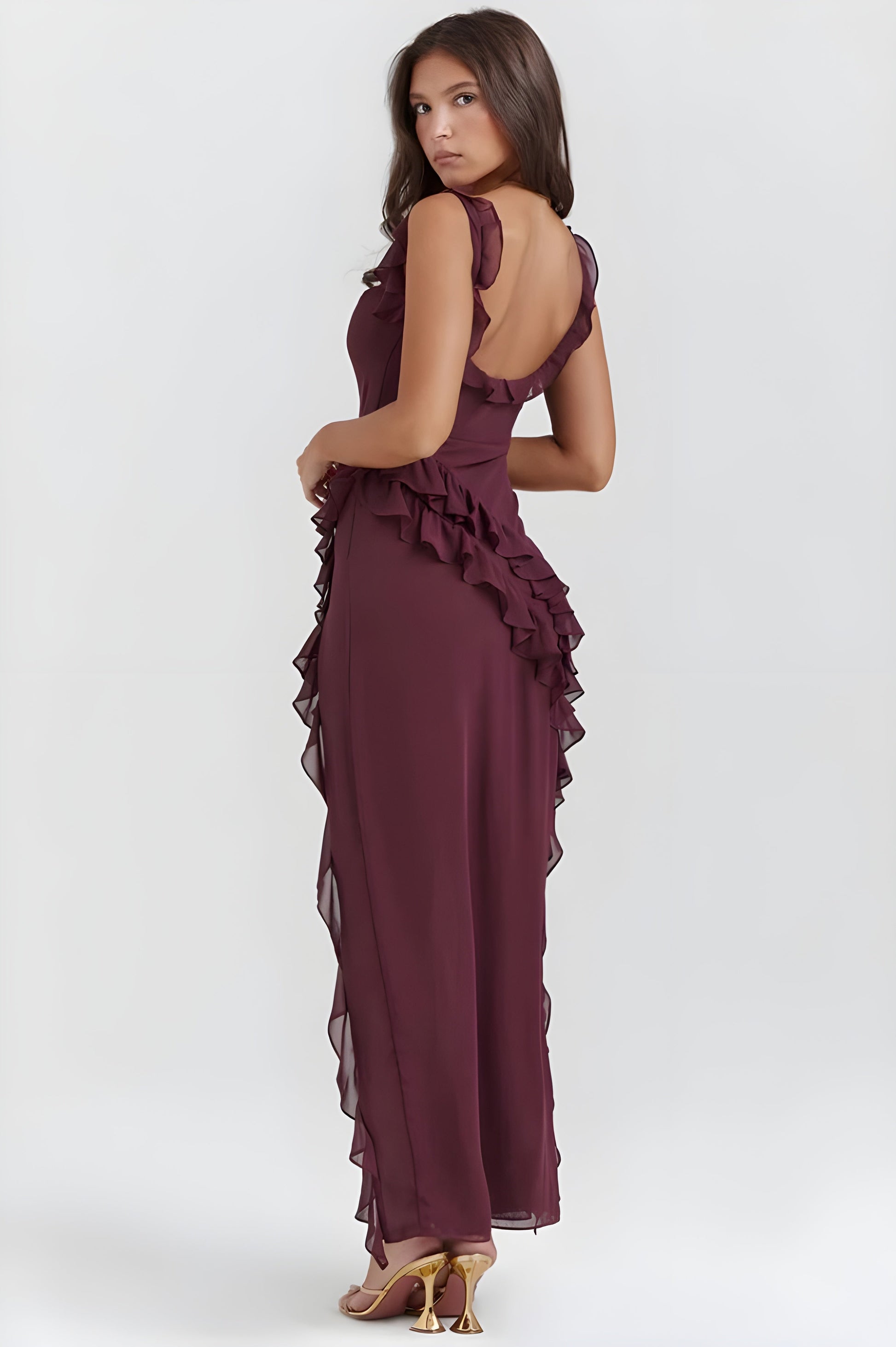Kvinnors Kvällskåpa Elegant Satin Spets 5