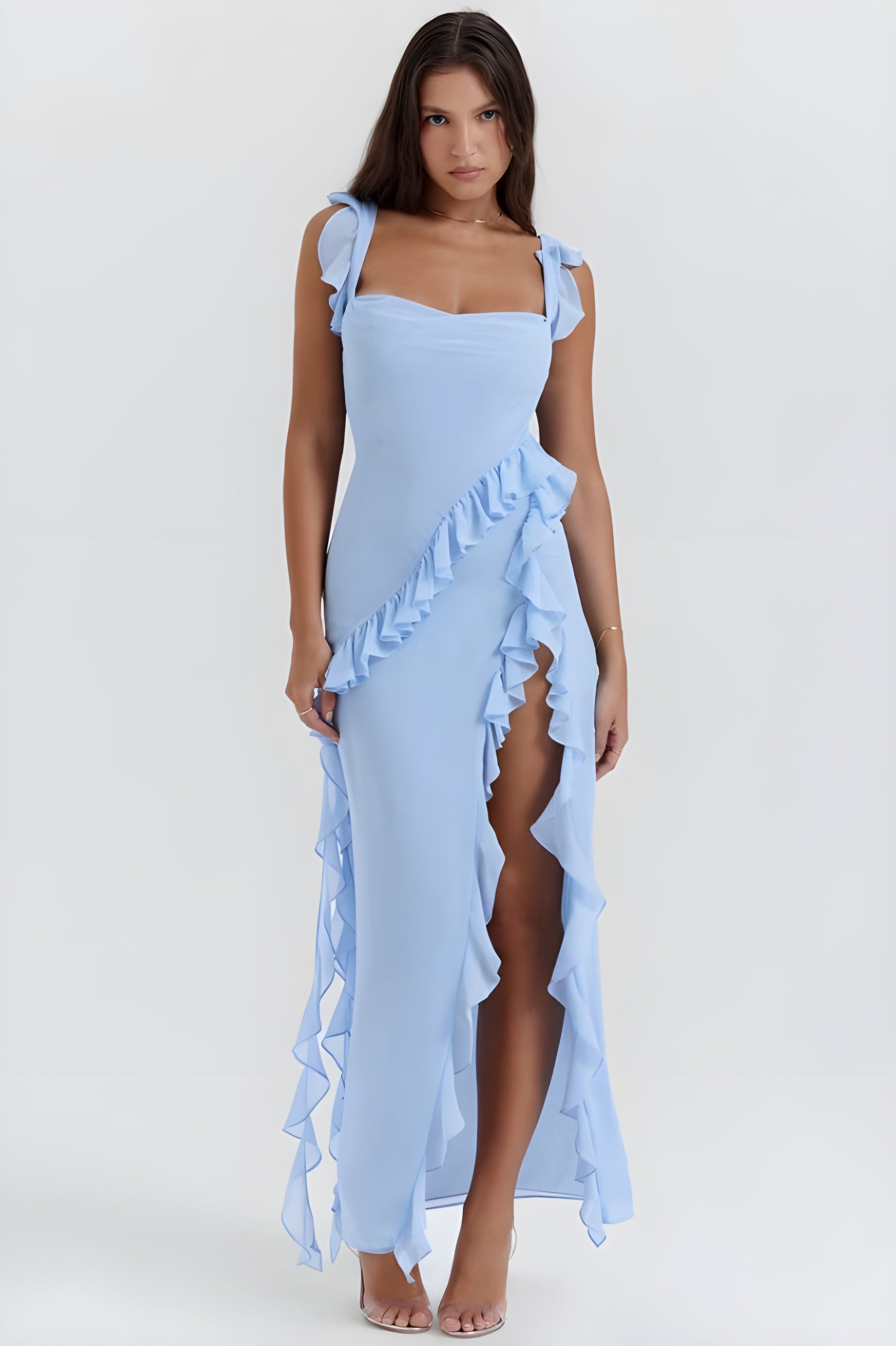 Kvinnors Kvällskåpa Elegant Satin Spets 9