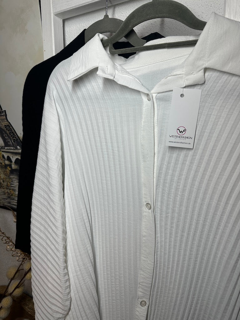 Dam Blus Vattenfall Polyester Elegant Svartvit-4