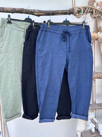 Dam Plusstorlek Topp Mjuk Bomull-3