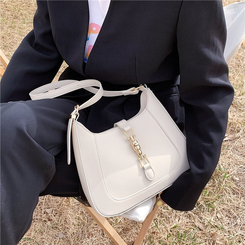 Handväska Dam Baguettväska Veganskt Läder Klassisk Elegant-4