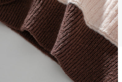 Kvinnors Tröja V-hals Randig Lång Ärmar Mjuk Fiber-4