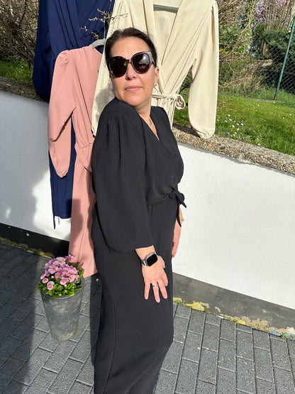 Dam Långklänning med Midjebälte För Fest, Elegant Polyester 8