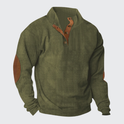 Herr Tröja Stickad Klassisk Design 100% Akryl-1