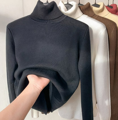 Herr Turtleneck Tröja Sammet Fodrad 3