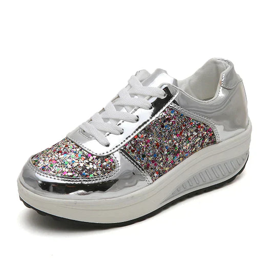 Herrskor Metallic Läder Glitter Halkfri Sula Komfortabel Passform 1