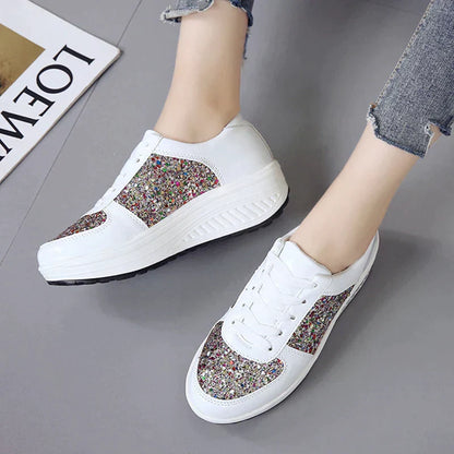 Herrskor Metallic Läder Glitter Halkfri Sula Komfortabel Passform 2