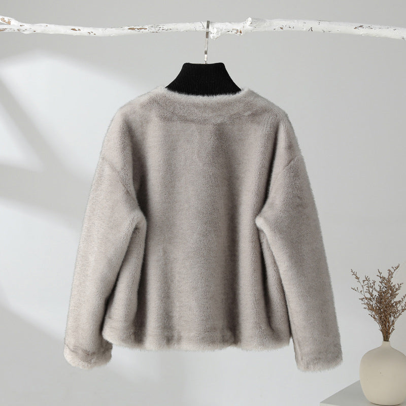 Damjacka Velour Elegant Design För Festliga Tillfällen-3