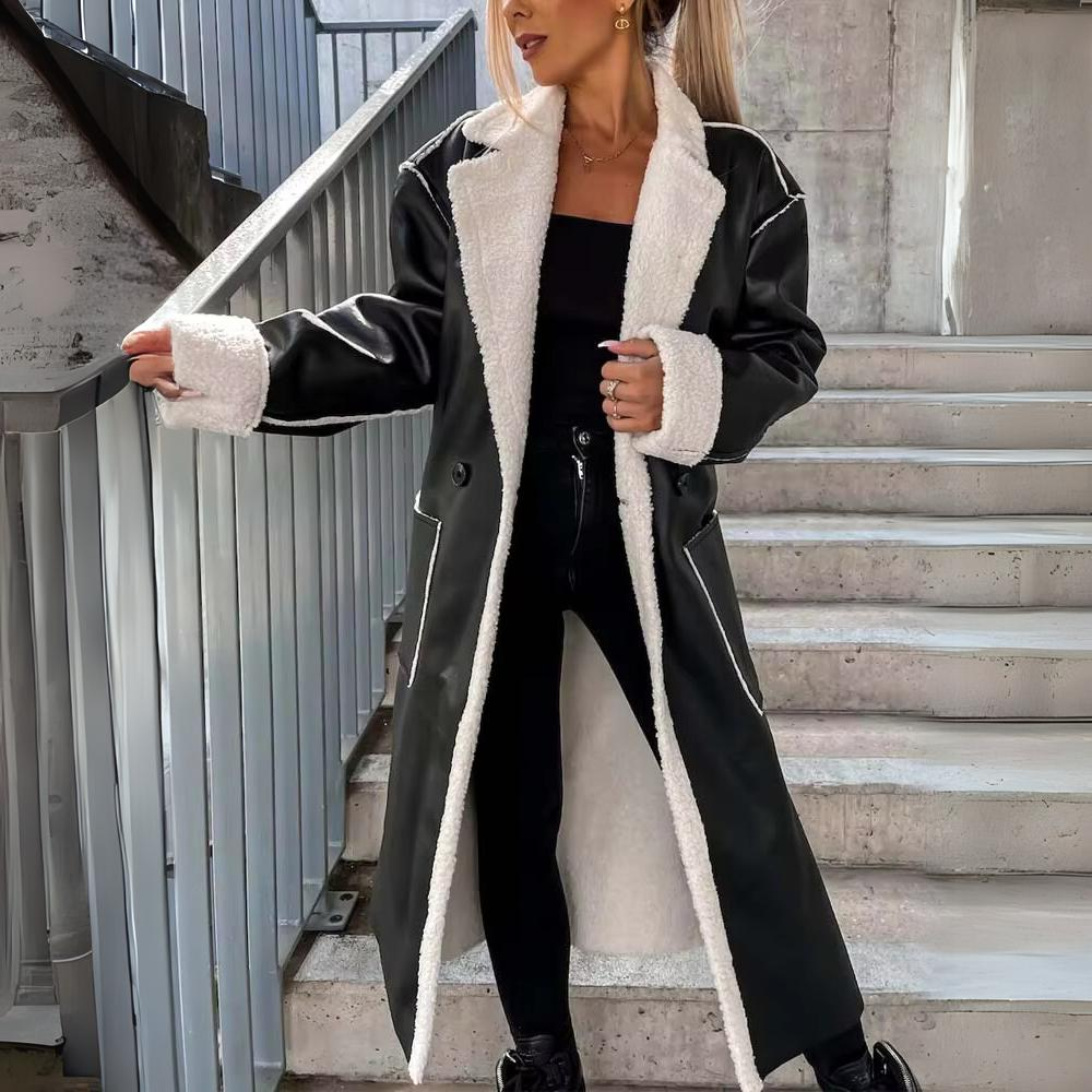 Dam Vinterklänning Rund Hals Mjuk Naturfiber Figurnära Passform-3