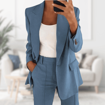 Herr Kostym Bröllop Elegant Slim Fit 100% Ull-1
