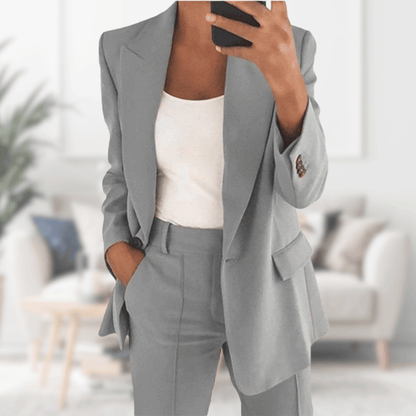 Herr Kostym Bröllop Elegant Slim Fit 100% Ull-4