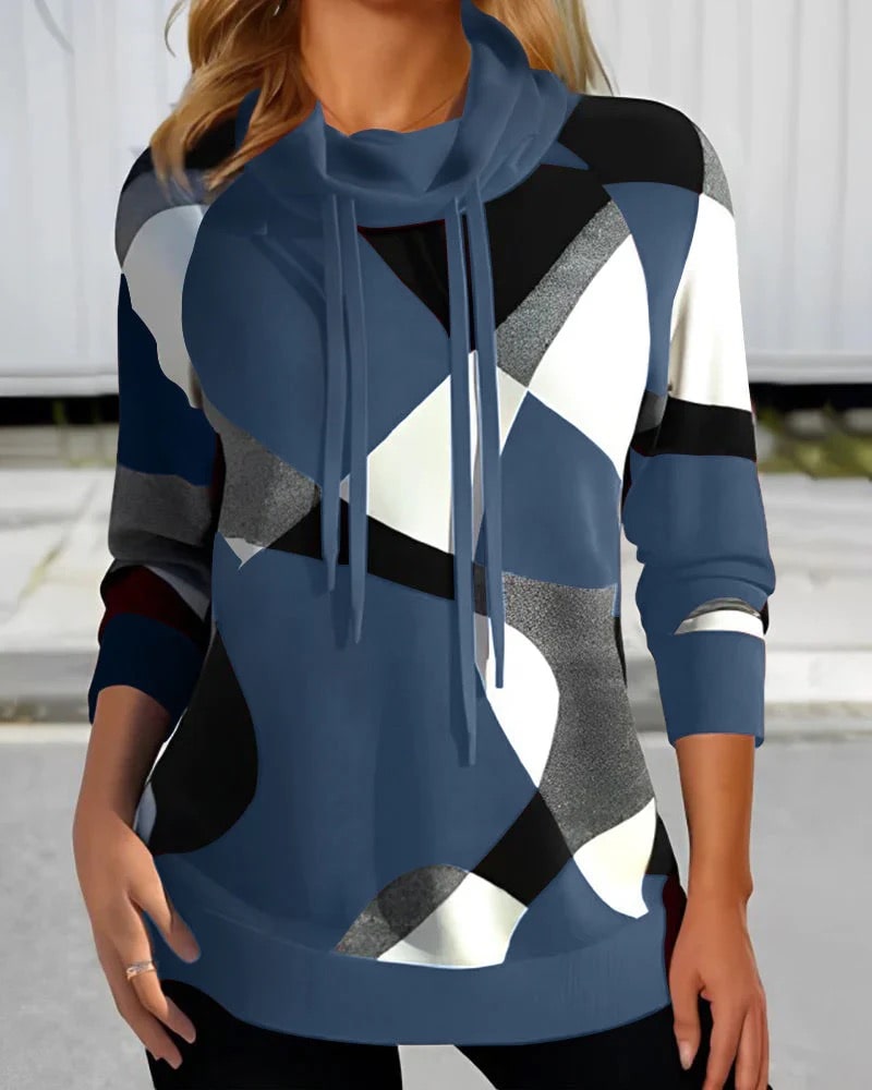 Variant image for Kvinnors Hoodie Luvtröja Löst Snitt Mjukt Tyg-7