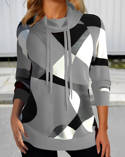 Variant image for Kvinnors Hoodie Luvtröja Löst Snitt Mjukt Tyg-13