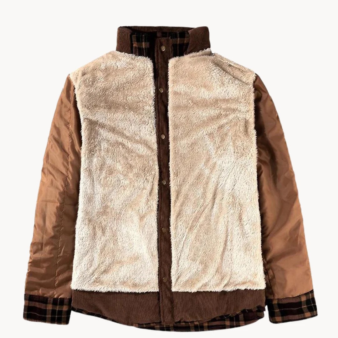 Herr Fleecejacka Modern Design i Högkvalitativ Fleece-2