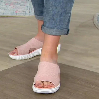 Dam Sandaler Ortopedisk Design Högkvalitativ Syntet och Textil 4
