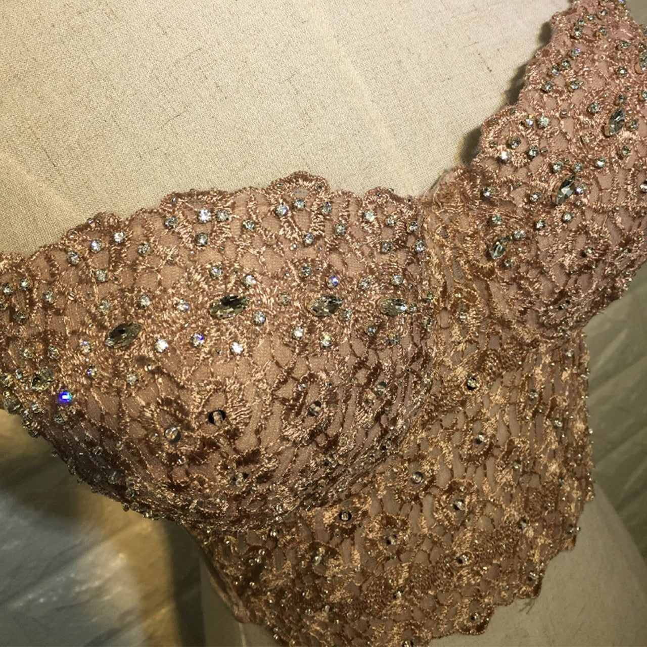 Dam Bustier Geometriskt Mönster Justerbara Remmar Polyester Spandex 2