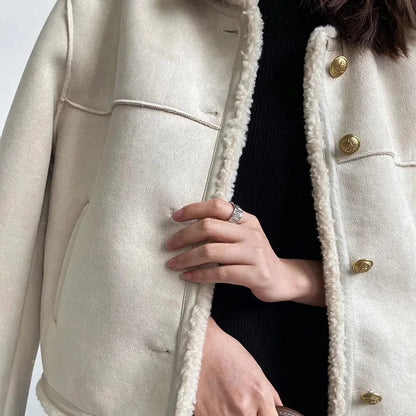 Damjacka Mocka med Pälsfoder Elegant och Bekväm Stil 6
