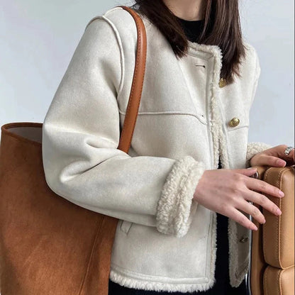 Damjacka Mocka med Pälsfoder Elegant och Bekväm Stil 8