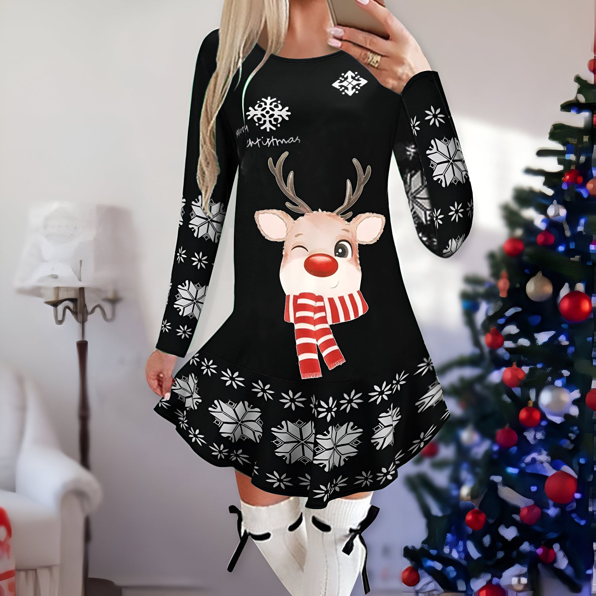 Variant image for Kvinna Mini Klänning Festlig Lätt Material-46