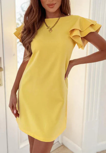 Dam Sommarklänning Elegant Polyester för Allt från Arbete till Fritid-3