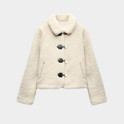 Lång Vinterrock Dam Trendig Design 100% Polyester-1