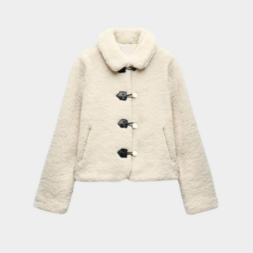 Lång Vinterrock Dam Trendig Design 100% Polyester-1