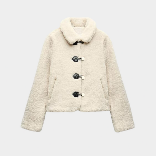 Lång Vinterrock Dam Trendig Design 100% Polyester-1