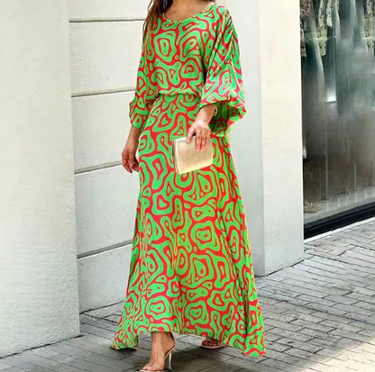 Fina Dam Klänningar Elegant Lätt Material-2