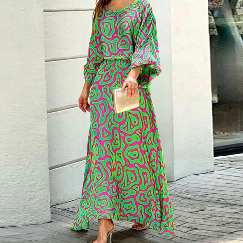 Fina Dam Klänningar Elegant Lätt Material-1