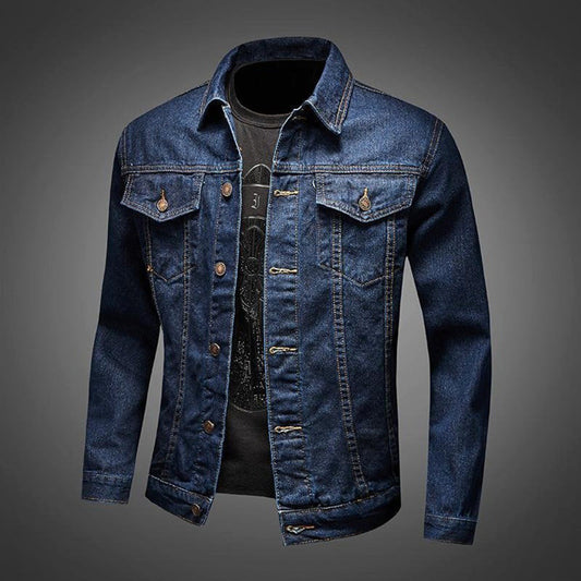 Dam Denimjacka Tidlös Design Högkvalitativ Denim-1